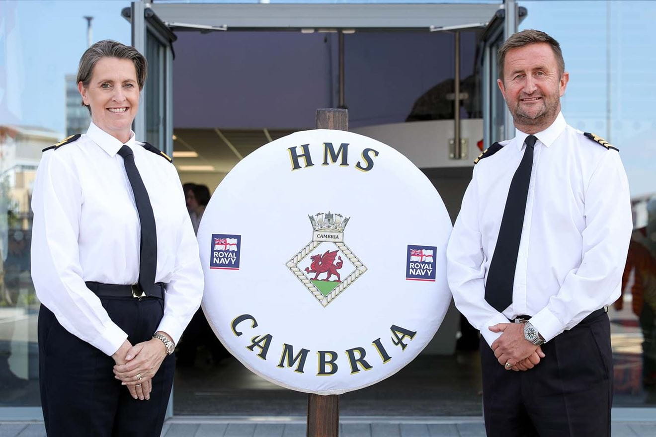 Cardiff welcomes Welsh Maritime Reservists at HMS Cambria