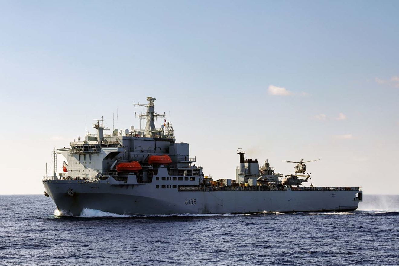 Argus at sea