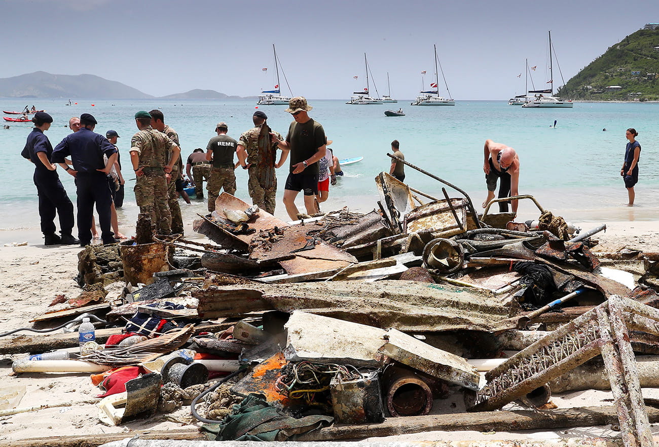 Mounts Bay chips in on Tortola to clear debris from last year’s storms