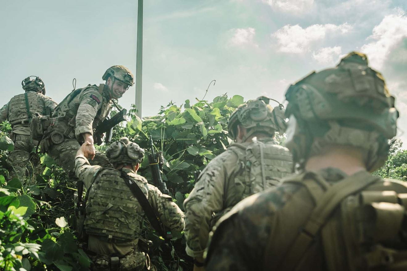 Royal Marines taking part in Ssang Yong