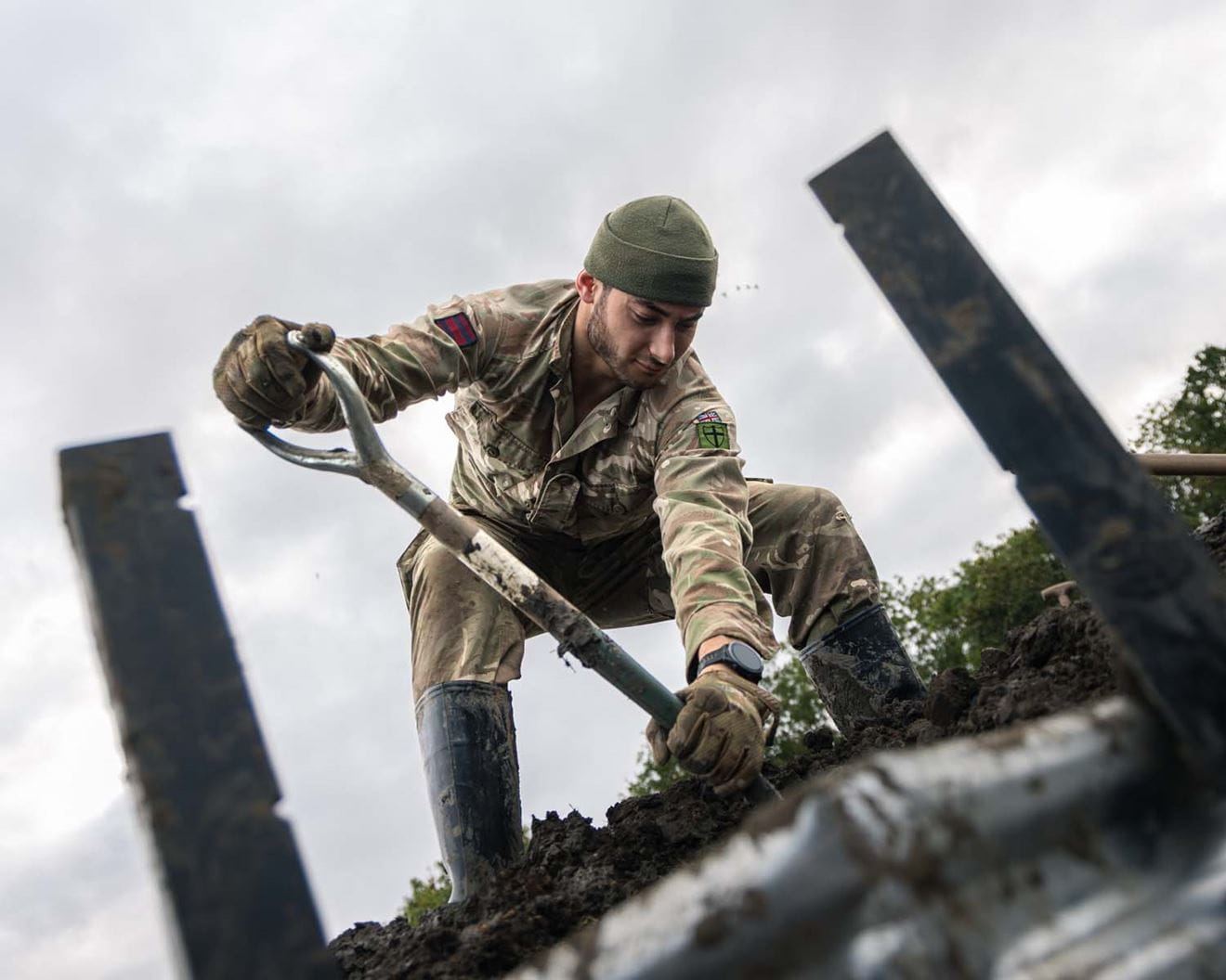 26 Sep 2026 - 24 Commando Royal Engineer prepares the ground for the build.