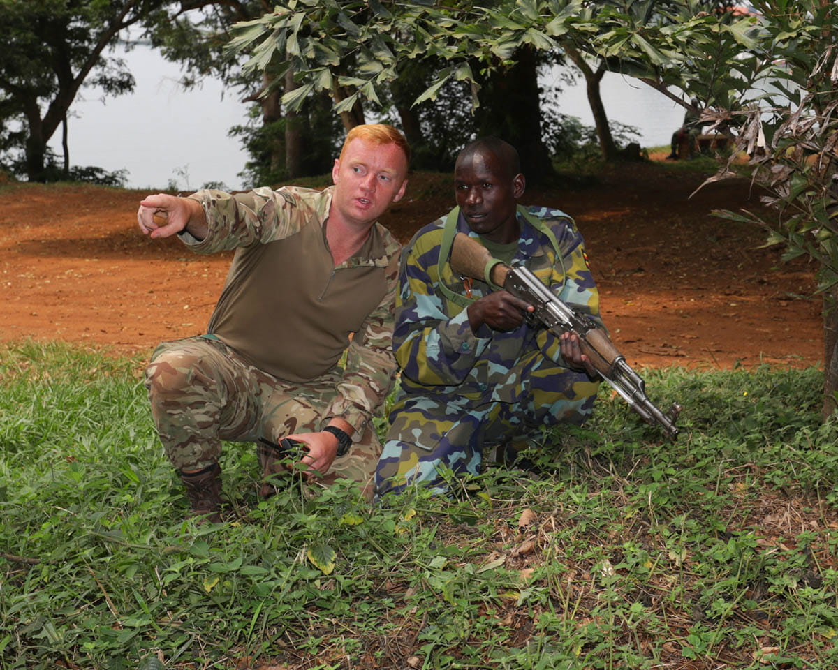 Royal Marines share amphibious skills with Ugandan forces