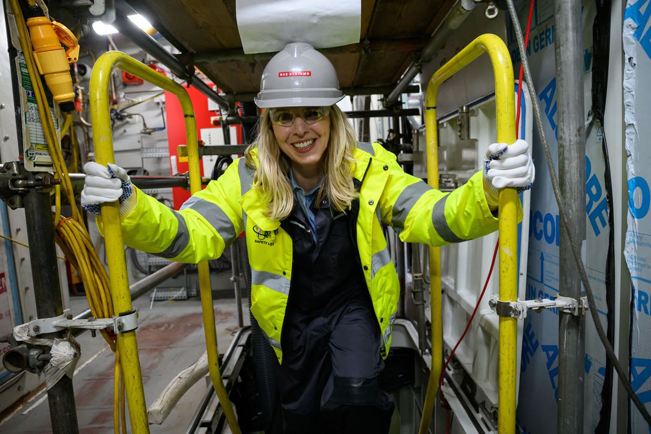The Countess of Antrim takes a look around HMS Belfast's more complete sister HMS Glasgow