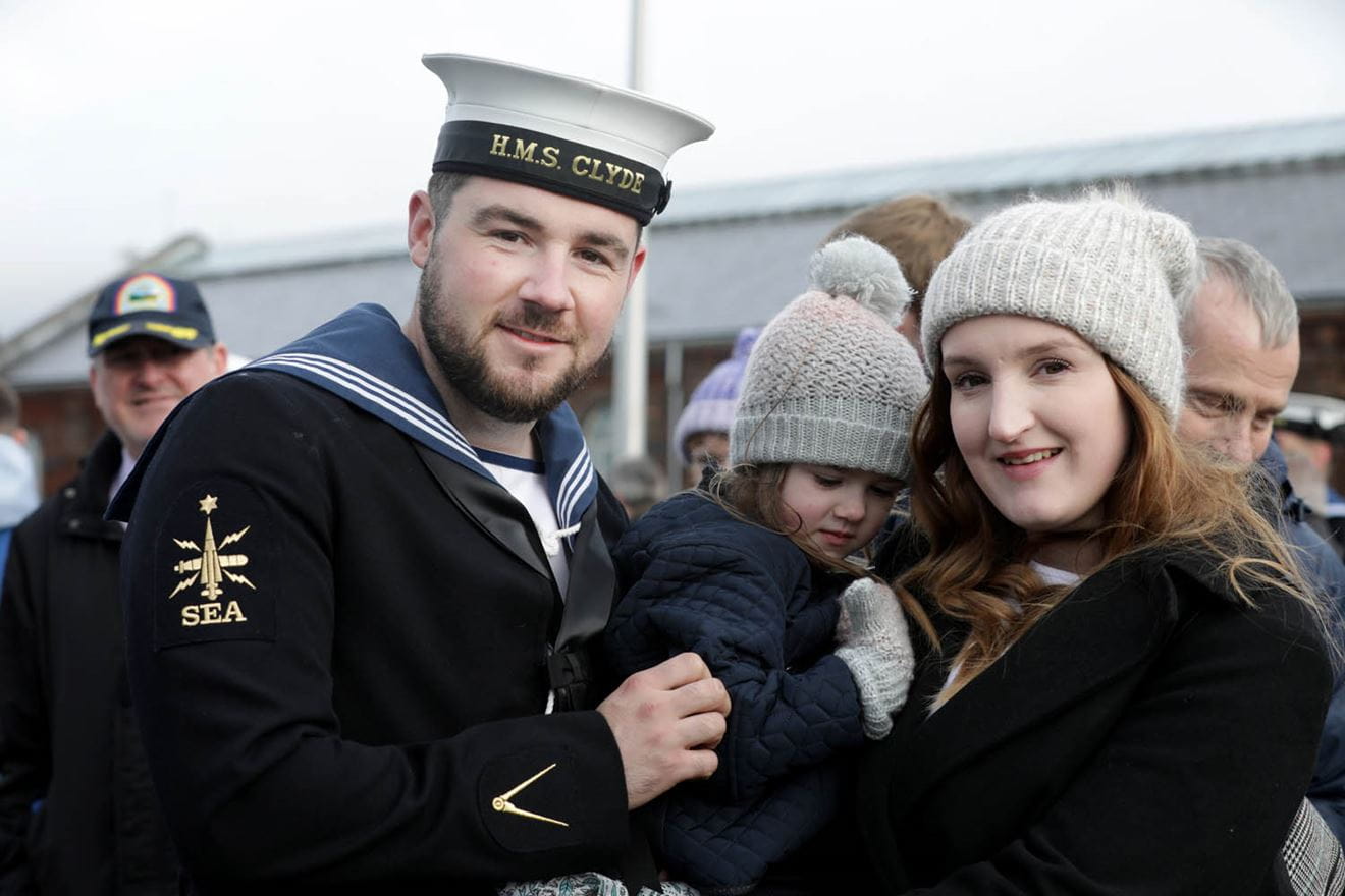 HMS Clyde’s last drive home for Christmas