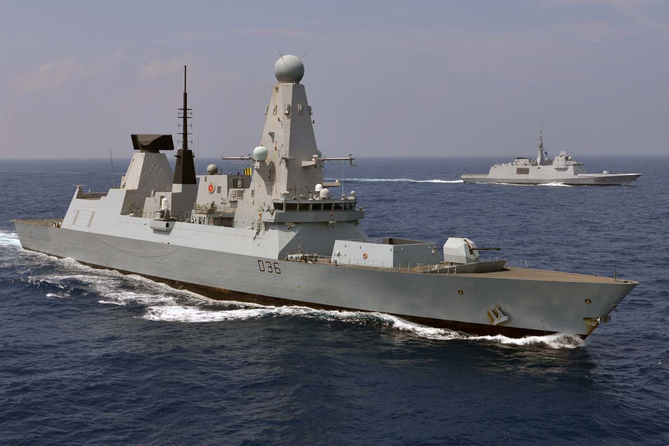 Defender in the Indian Ocean