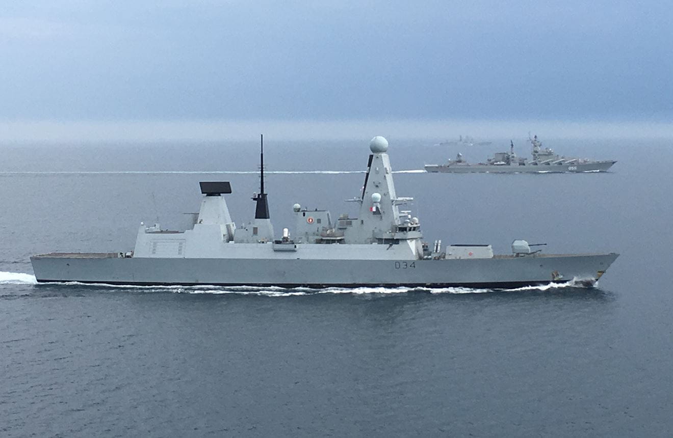 Royal Navy monitors Russian warships in English Channel