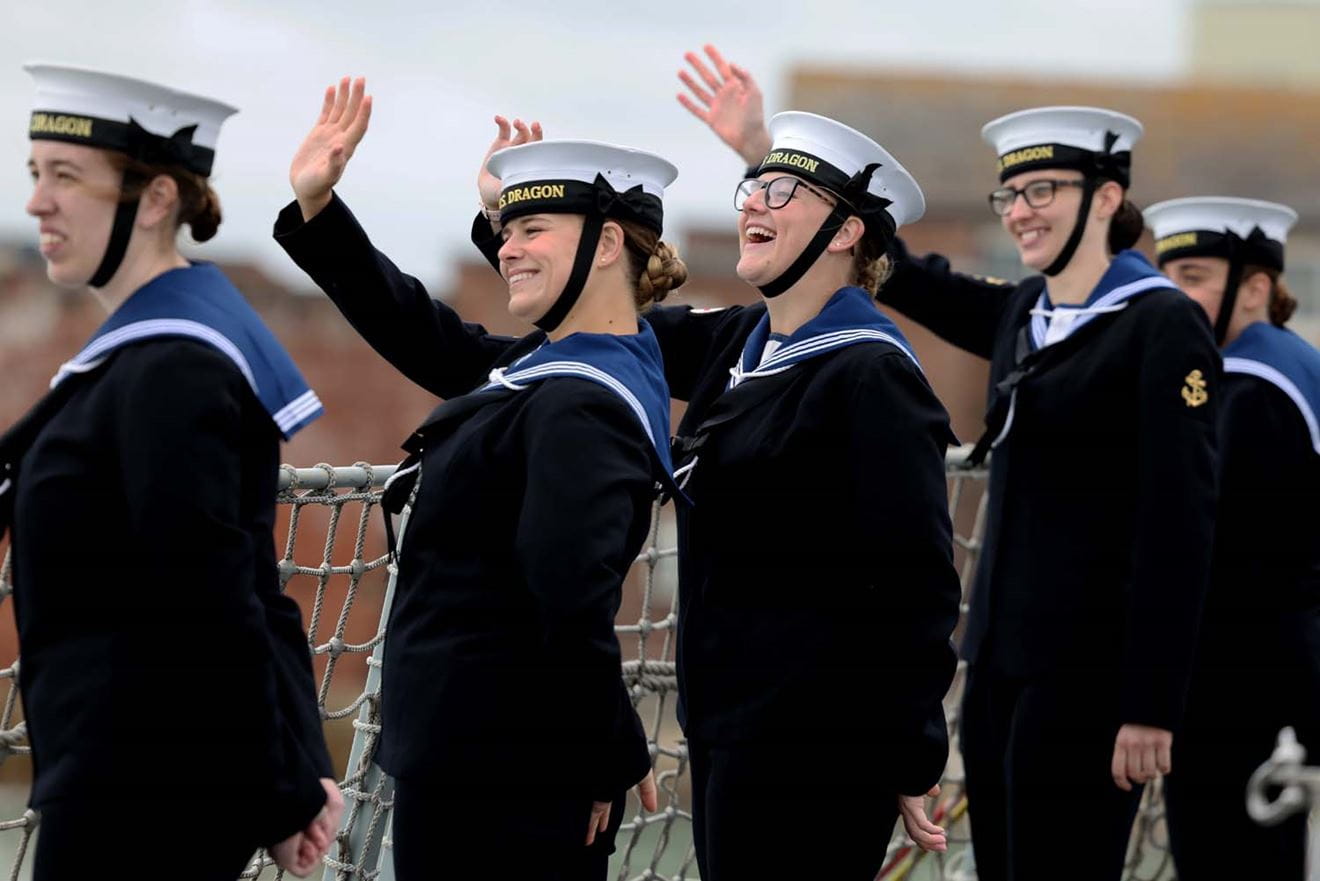 HMS Dragon returns home to Portsmouth