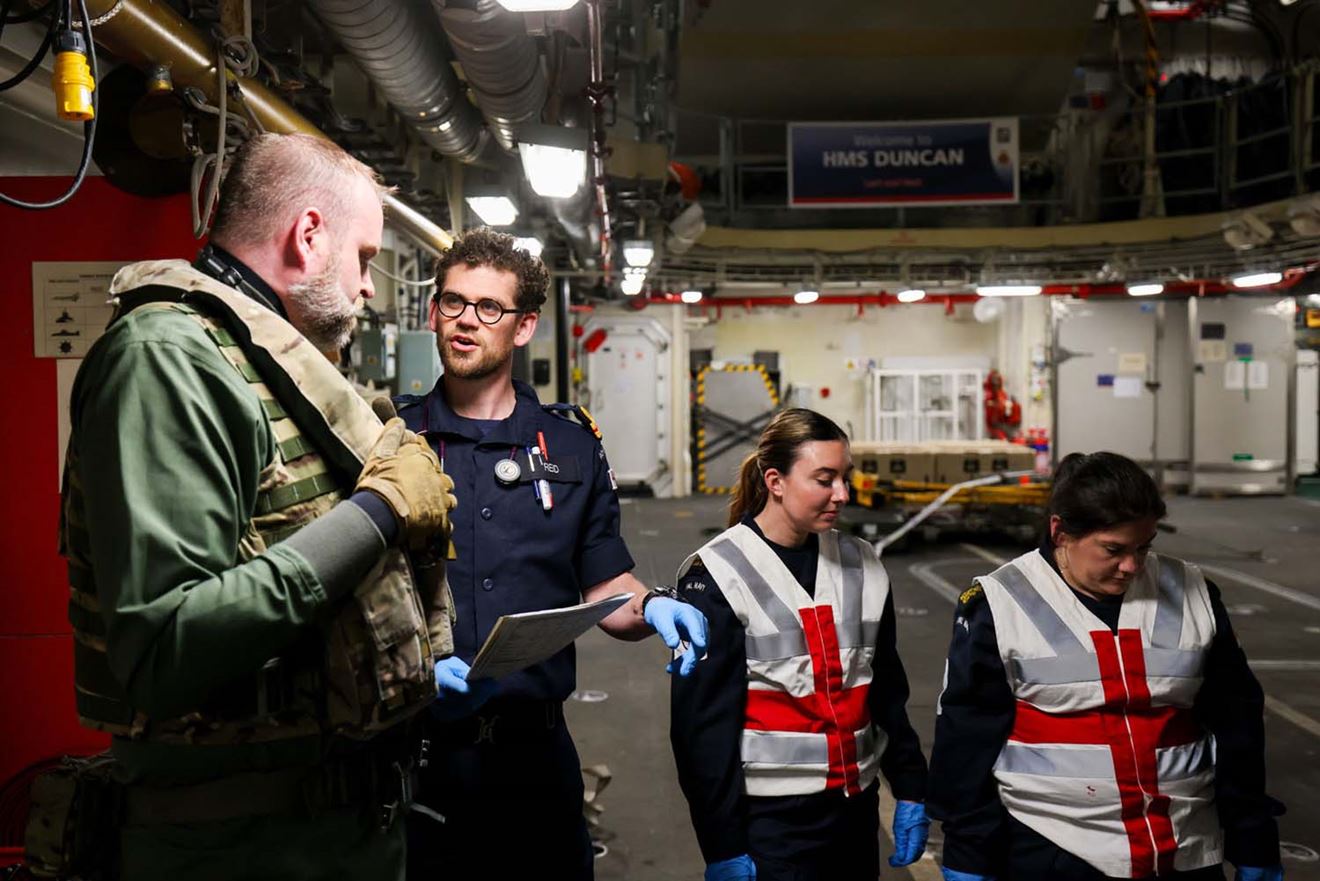 Royal Navy's emergency medics' ‘999 response’ tested on UK flagship