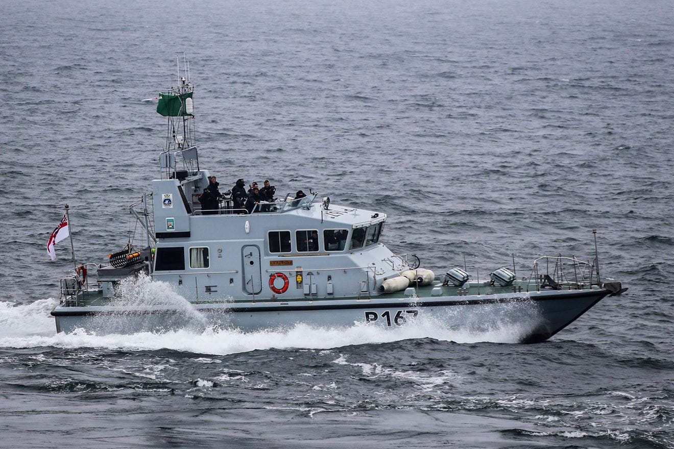 A file pic of HMS Exploit at sea