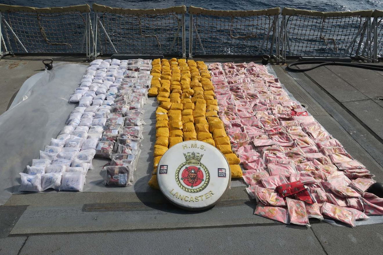 Royal Navy warship bags fourth drugs bust of 2023