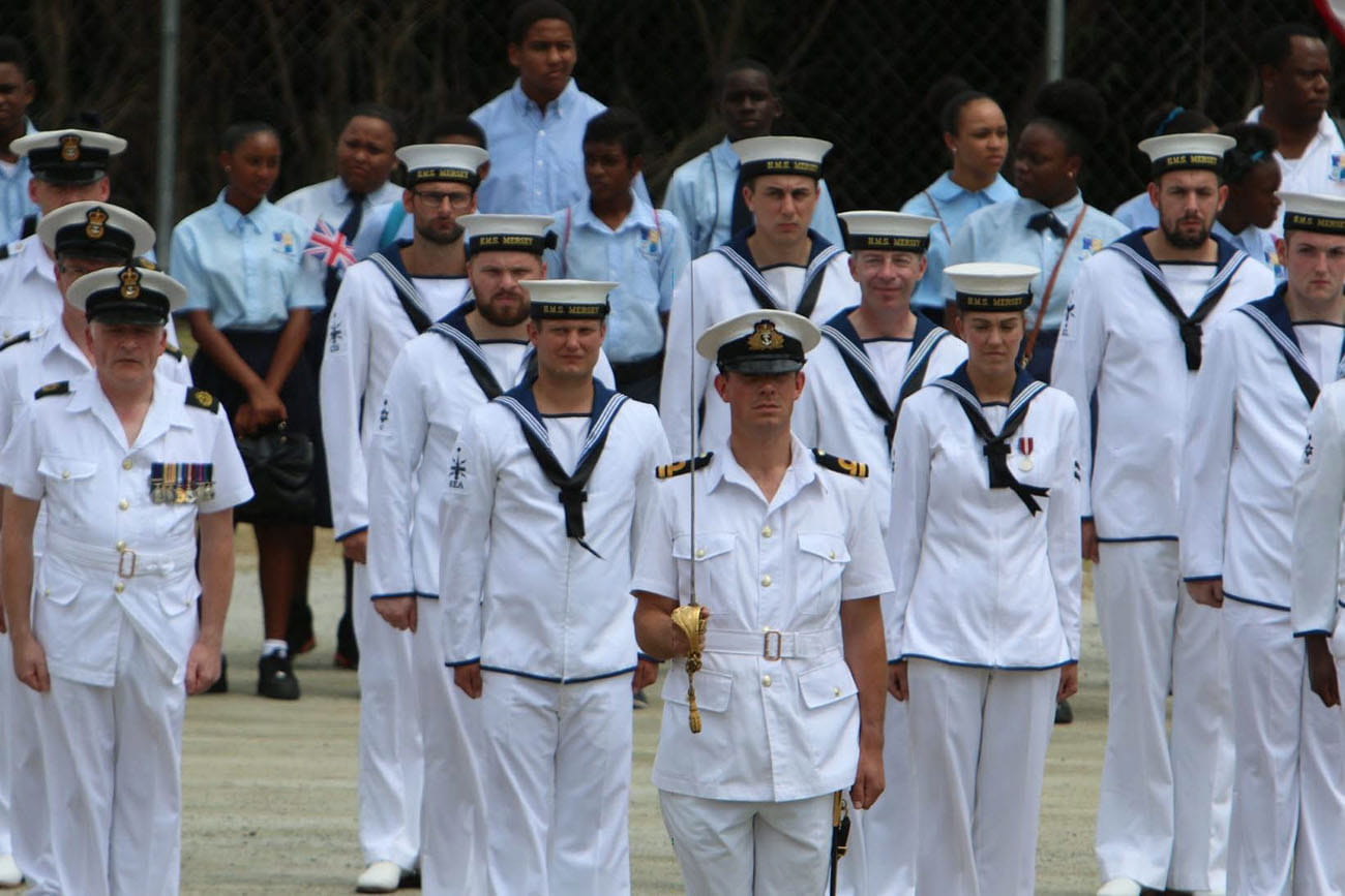 Double celebration for HMS Mersey in British Virgin Islands