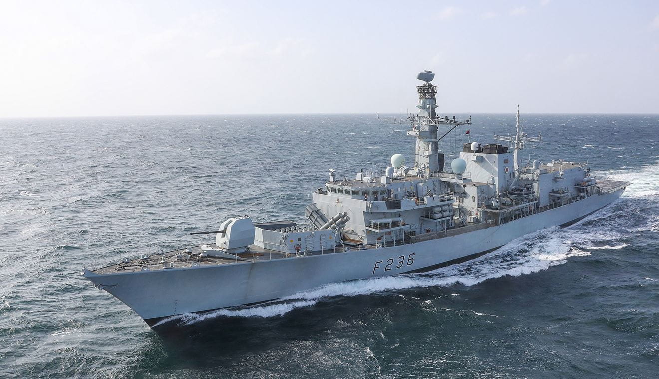 HMS Montrose at sea in the Gulf HMS Montrose at sea in the Gulf