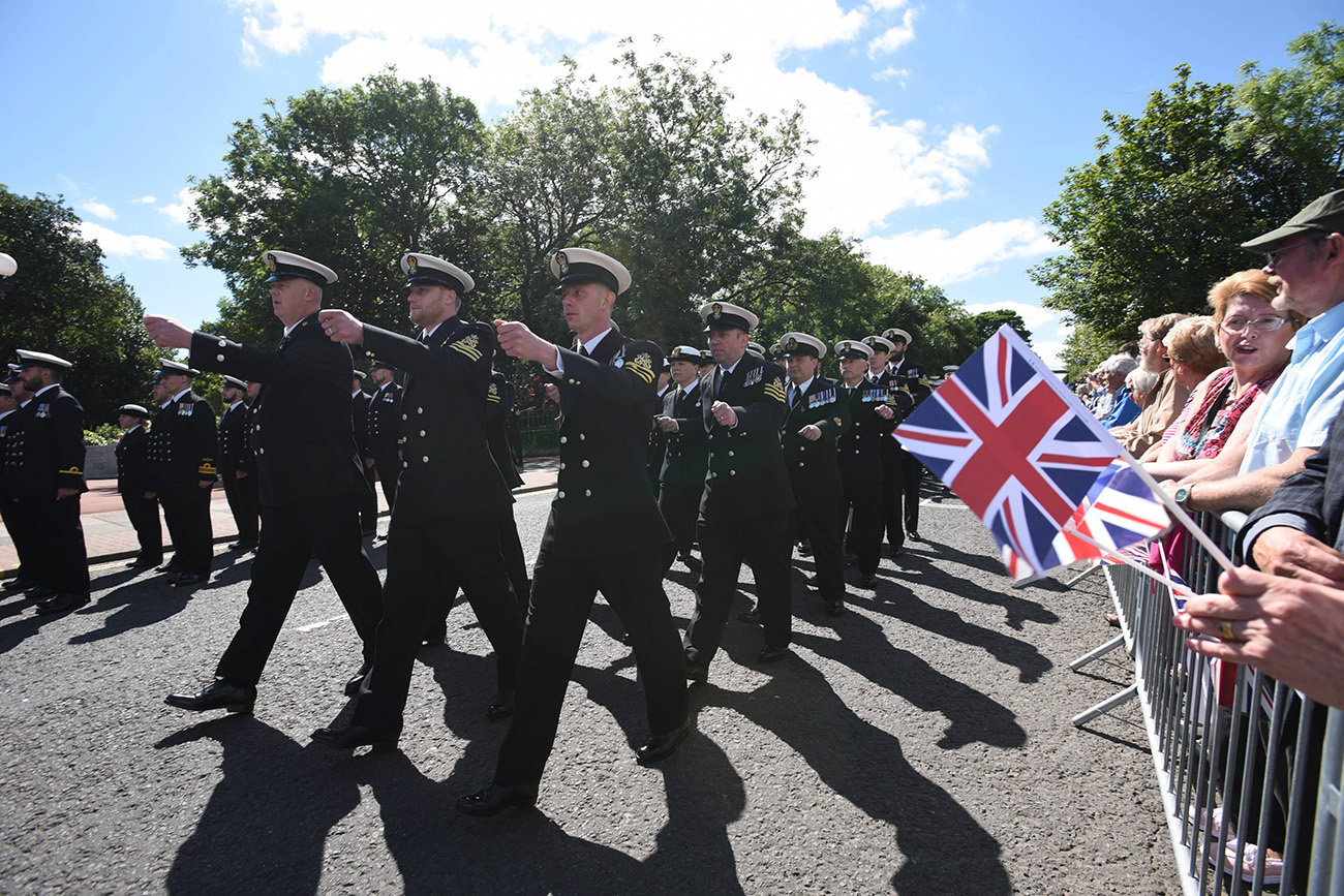 HMS Ocean pays emotional farewell visit to her affiliated city of Sunderland
