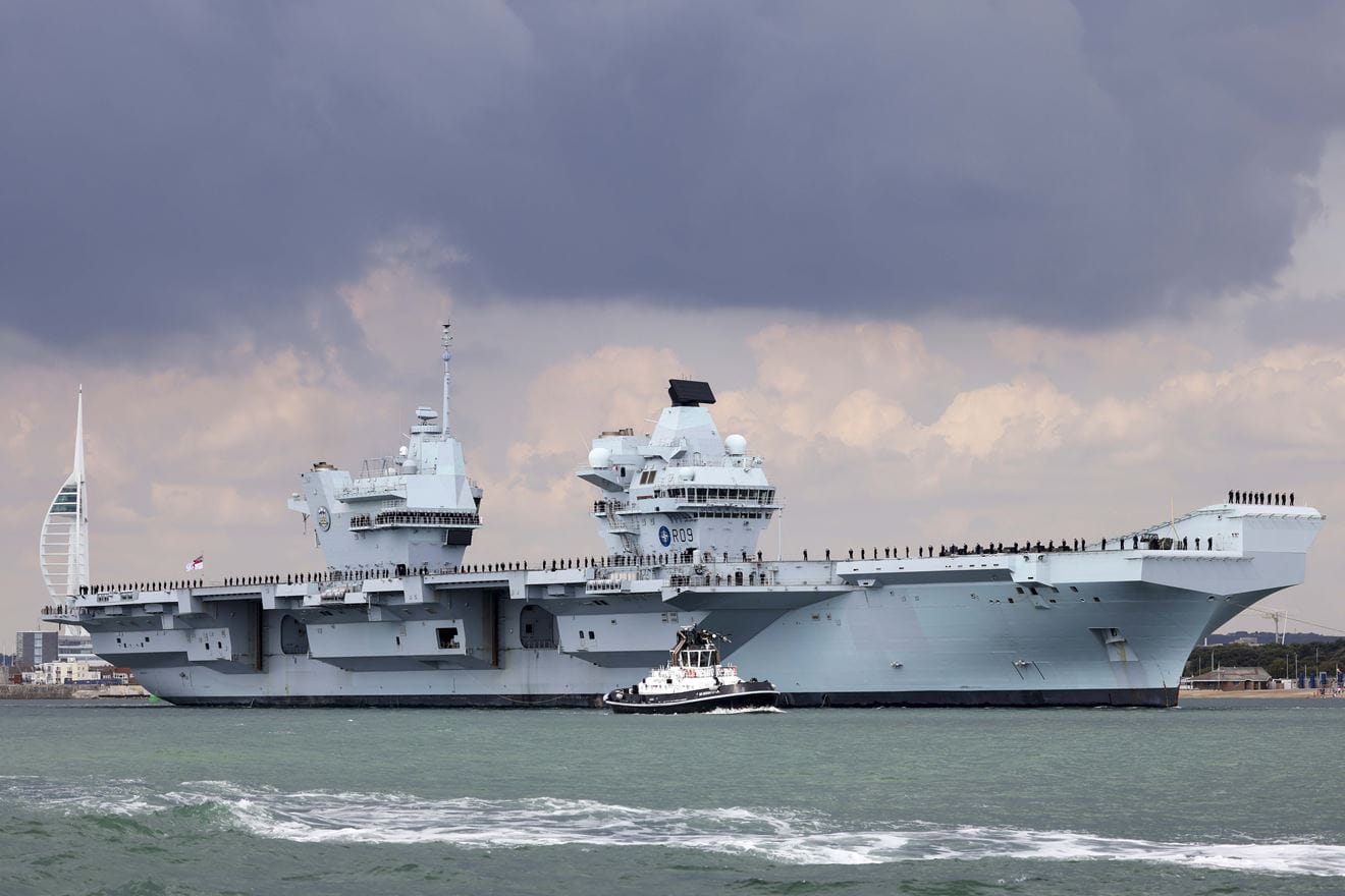 HMS Prince of Wales set sail for Westlant 22