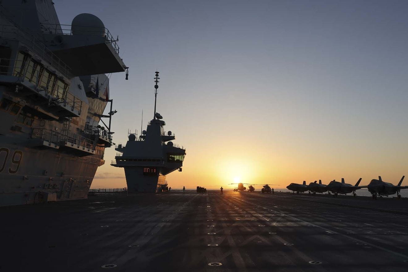 HMS Prince of Wales and the UK Carrier Strike Group have completed Exercise Joint Warrior alongside NATO allies and partners. Picture: LPhot Belinda Alker