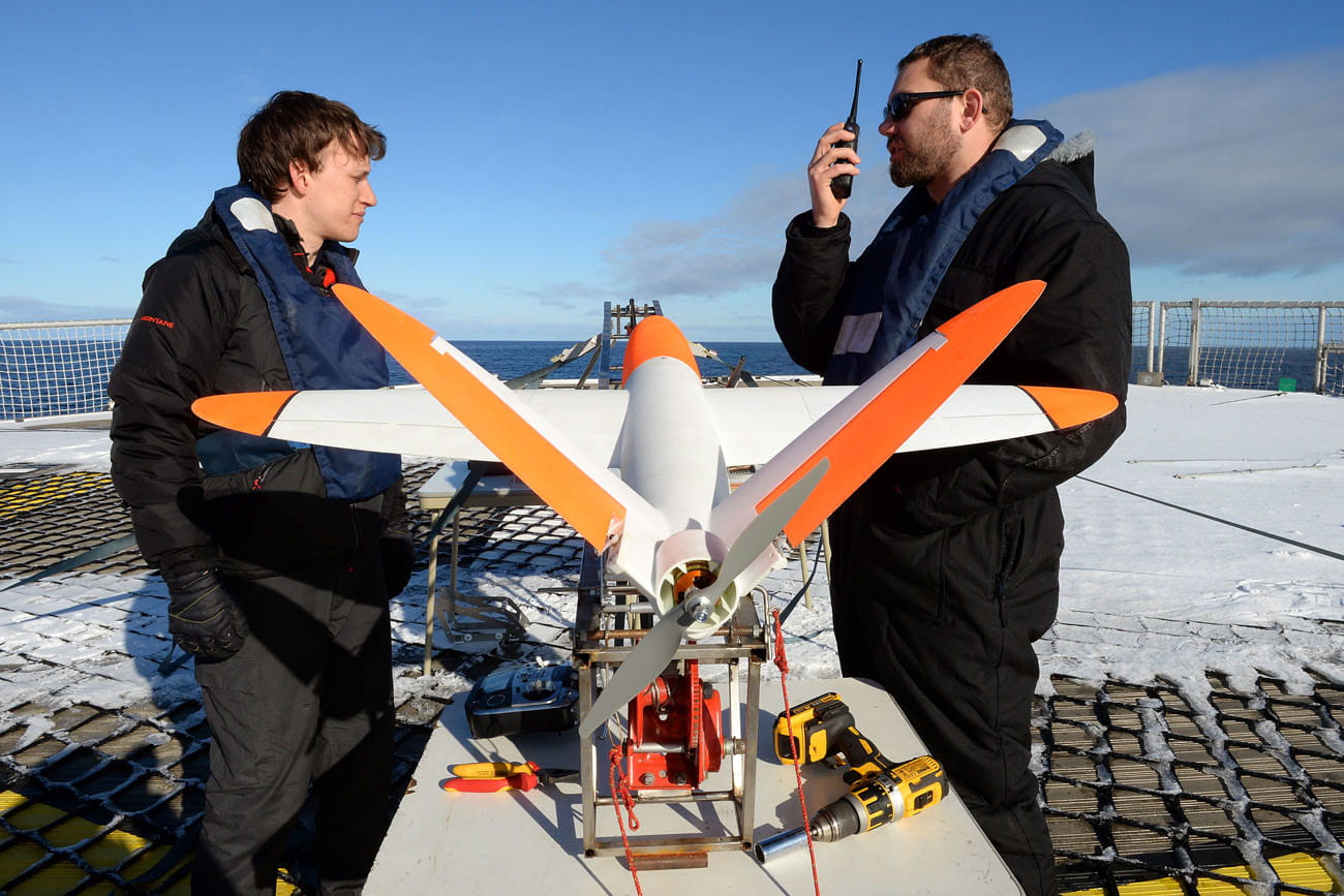 Royal Navy uses pilotless aircraft to navigate through ice