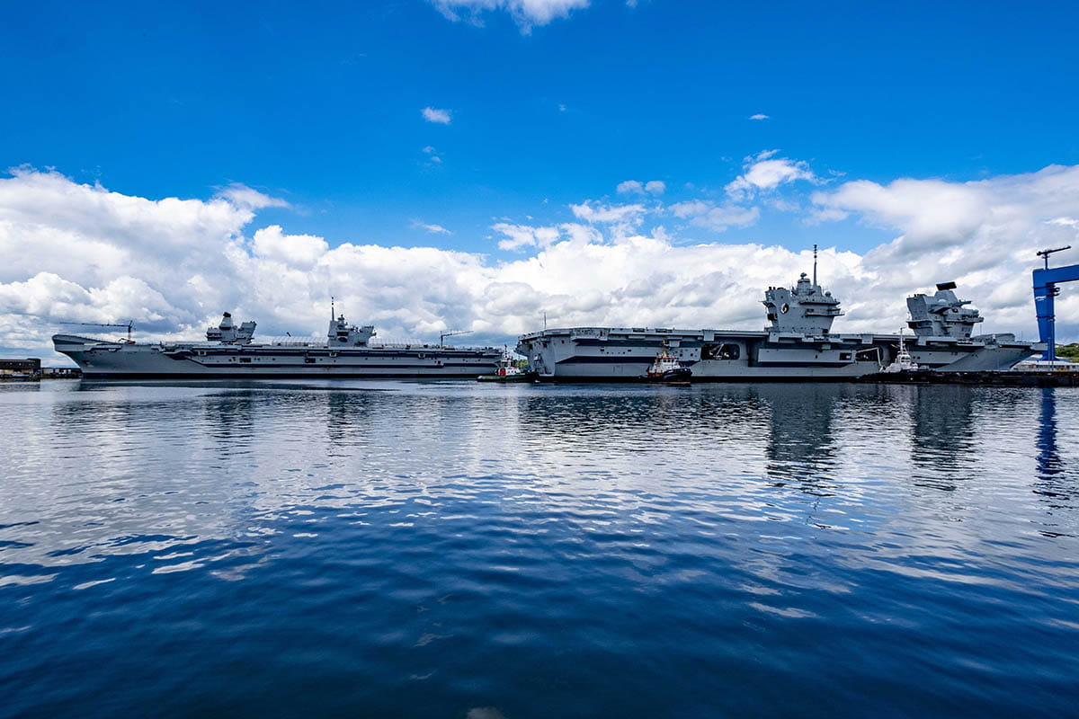HMS Queen Elizabeth ready to set sail after dry dock