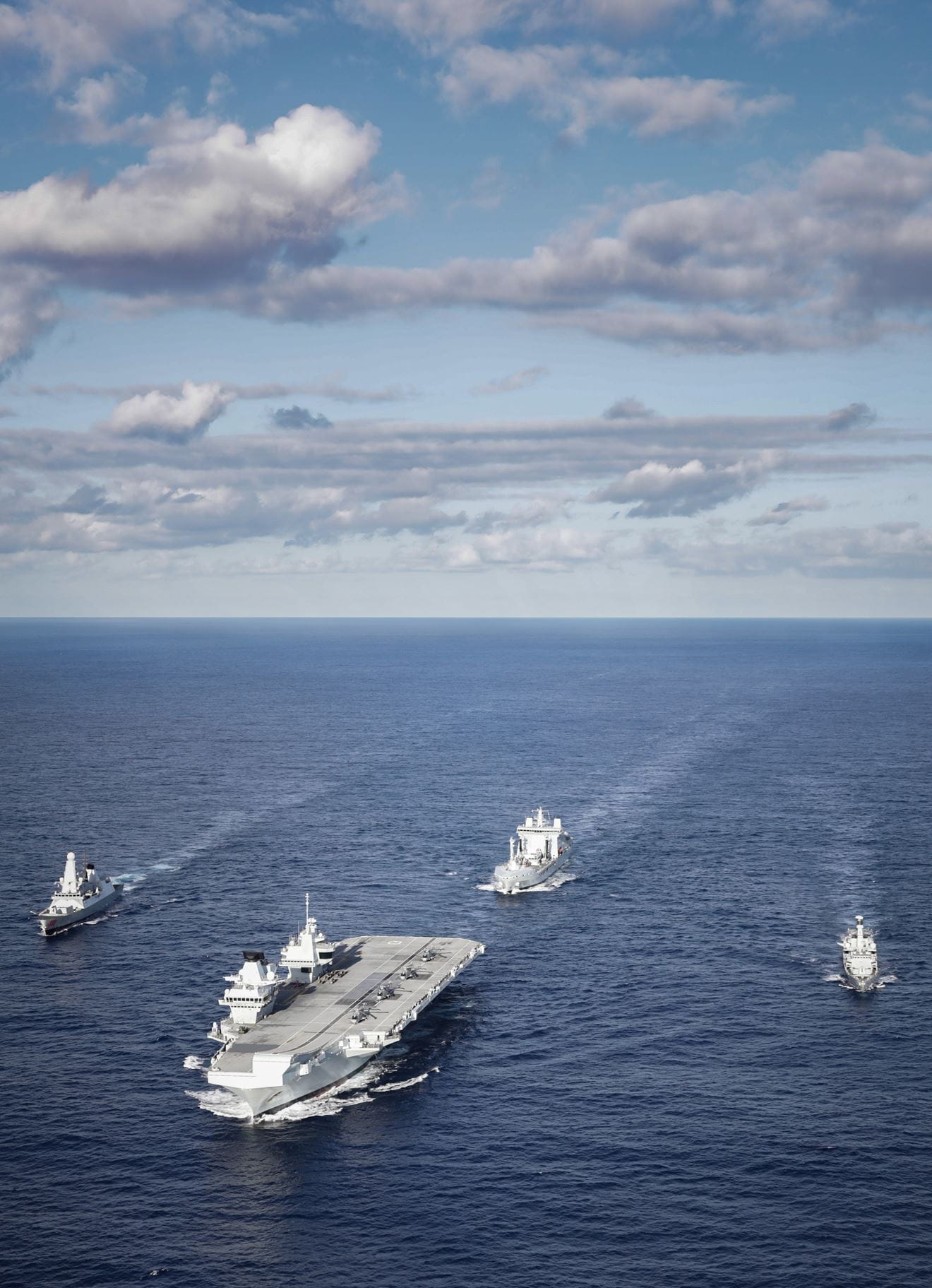 Westlant Carrier Strike Group off the coast of the United States. Picture: LPhot Kyle Heller