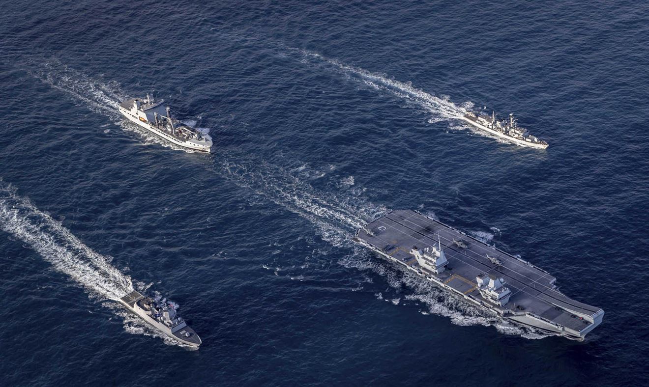 Final workout for Queen Elizabeth task group before homecoming