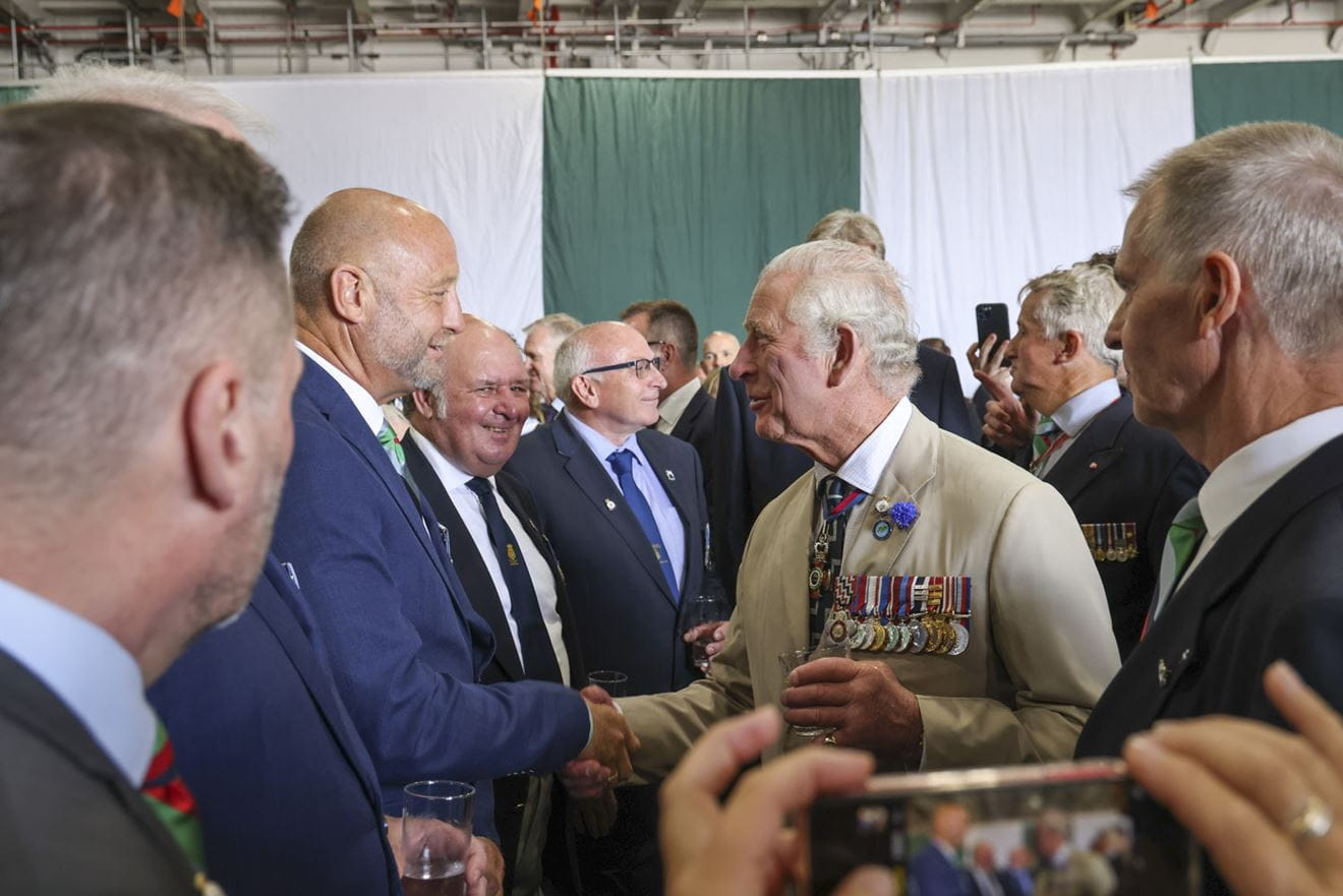 Prince Charles mingles with Falklands veterans Prince Charles mingles with Falklands veterans