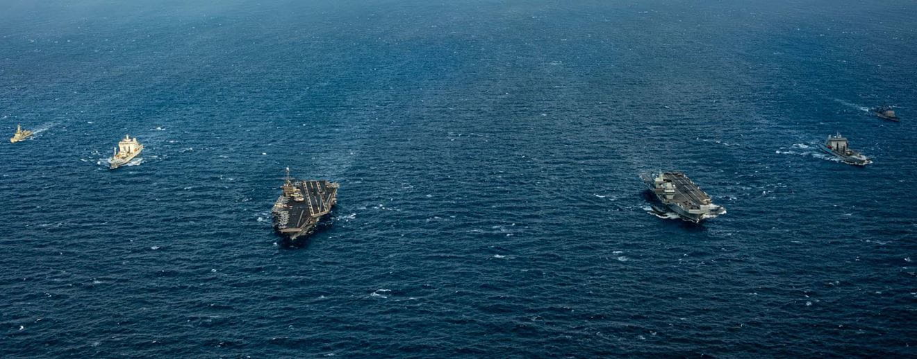 UK and US carrier groups flex muscles in North Sea as major exercise ends