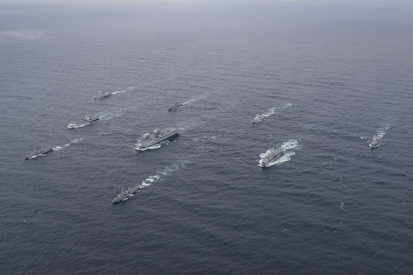 The UK's Carrier Strike Group will deploy next month and will visit 40 countries