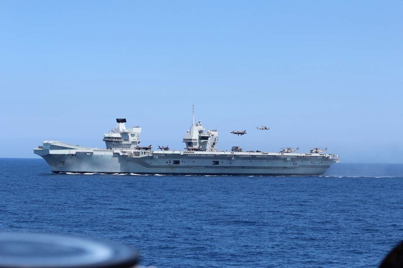F-35s embarked on HMS Queen Elizabeth have taken part in an exercise with F-35s from three other nations.