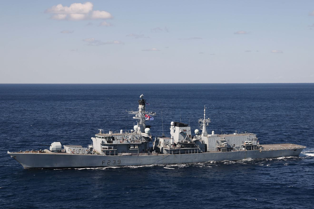 HMS Richmond at sea