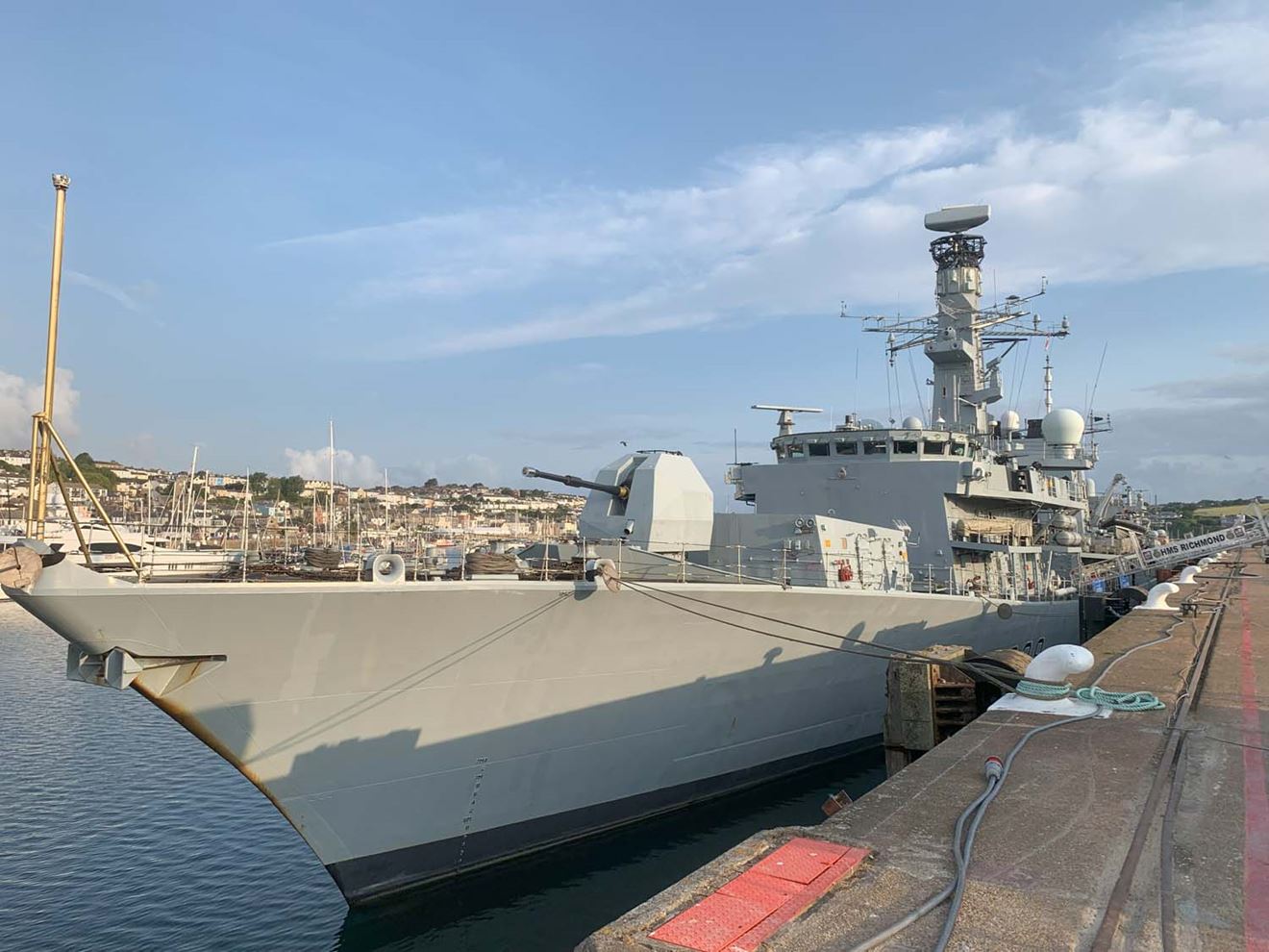 HMS Richmond took part in anti-submarine warfare trials with the Royal Navy's Spearhead team