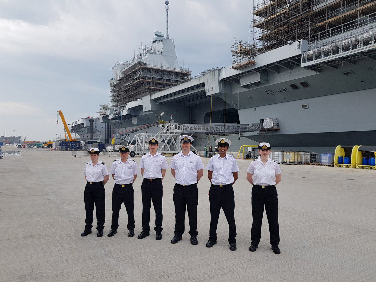 Oxford URNU visits HMS Queen Elizabeth
