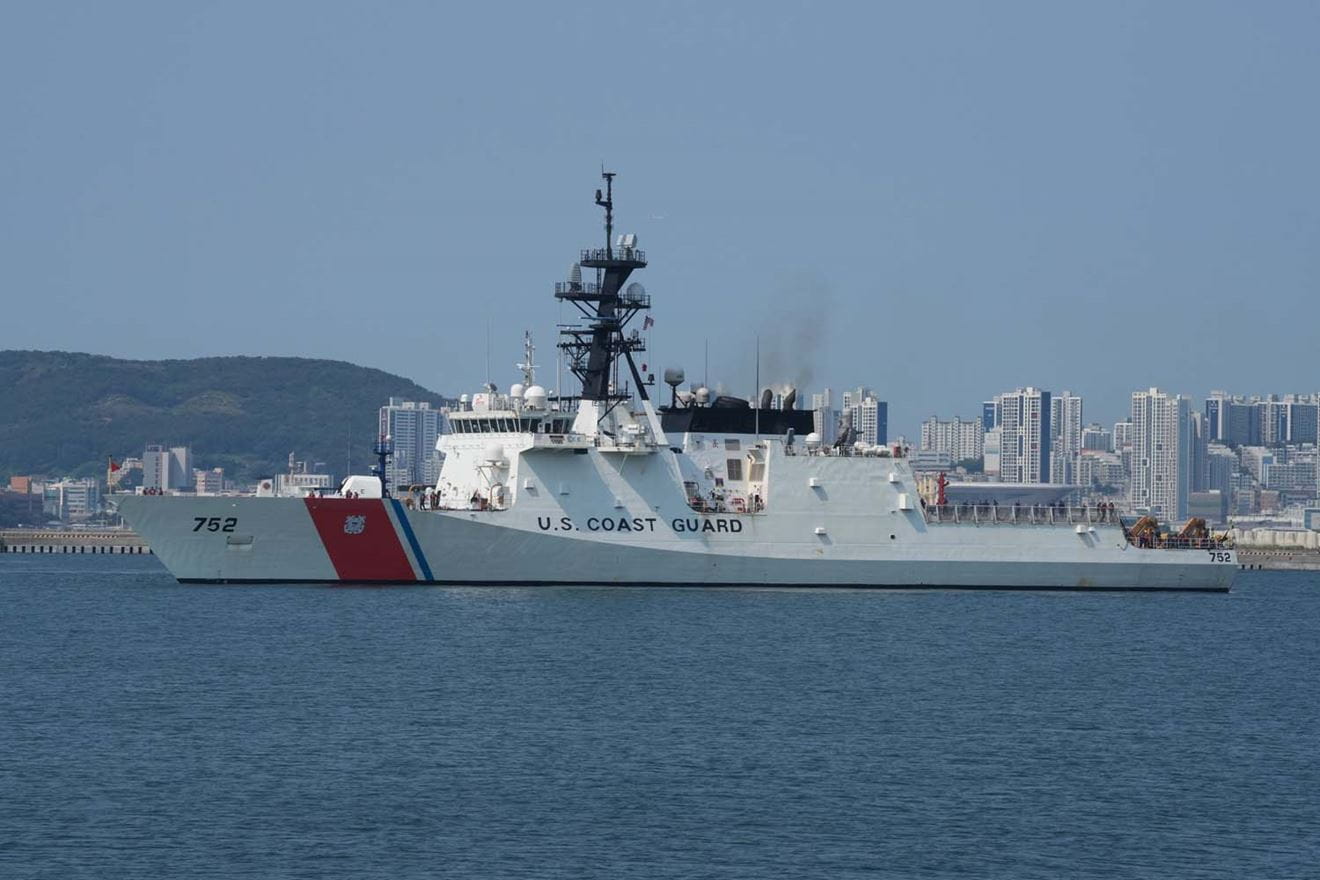 USCGC Stratton arrives in Busan, South Korea