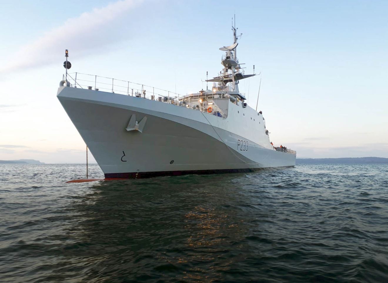 HMS Tamar makes her Portsmouth debut