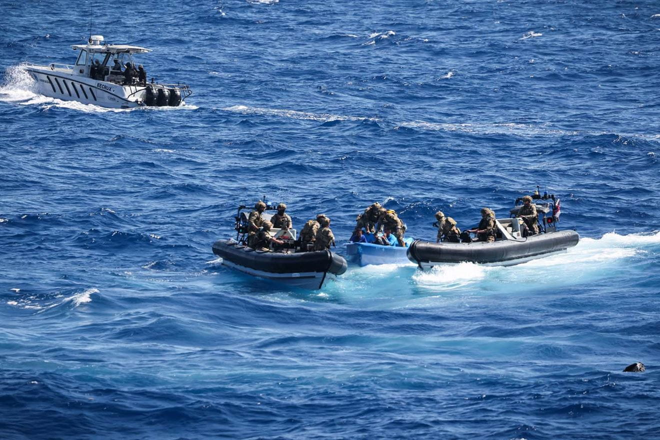 HMS Trent's boarding team