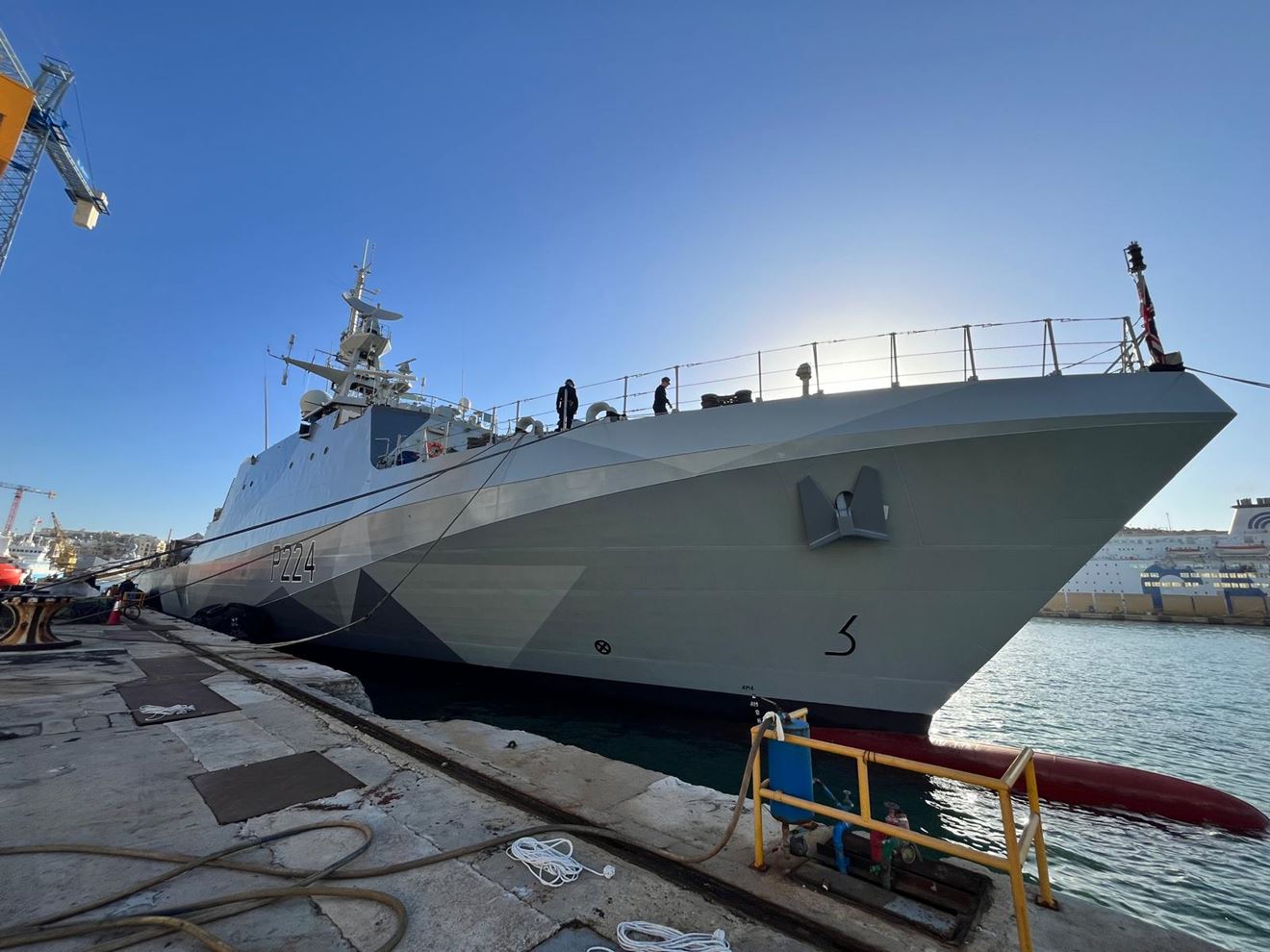 Trent alongside in Malta