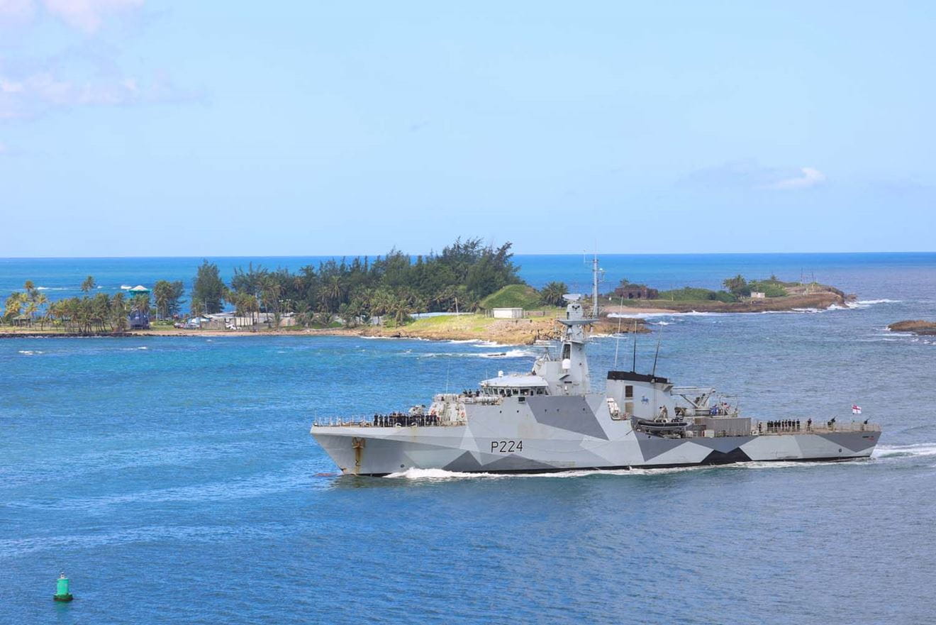 HMS Trent arrives in the Caribbean