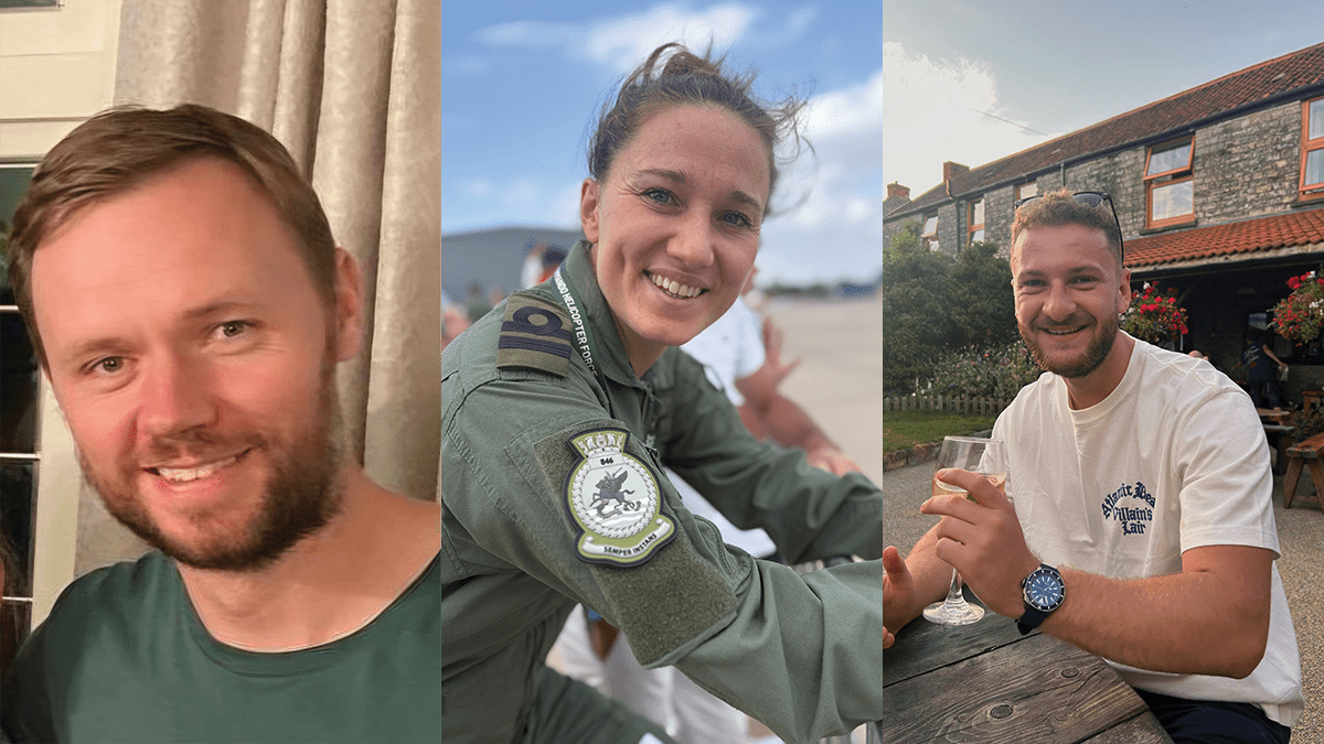 In the picture (Left to right): Lieutenant Commander Chris Gayson Lieutenant Lily-Mae Fisher Leading Hand Owen Green