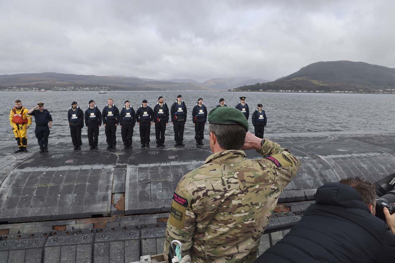 Royal Navy Submariners return home after successfully completing latest deterrent patrol