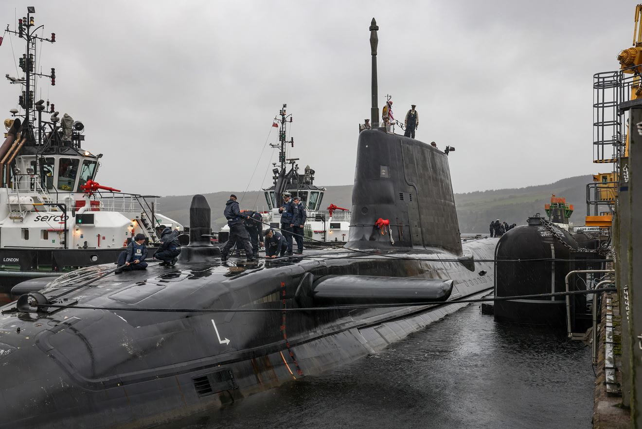 HMS Agamemnon made her debut at HMNB Clyde, home of the Royal Navy Submarine Service