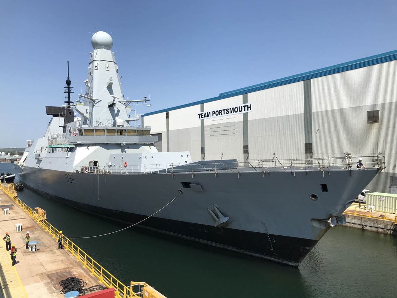 HMS Dasher at HM Naval Base Portsmouth