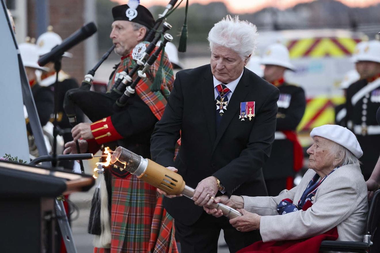 Beacons light up across the UK to mark the 80th anniversary of D-Day landings