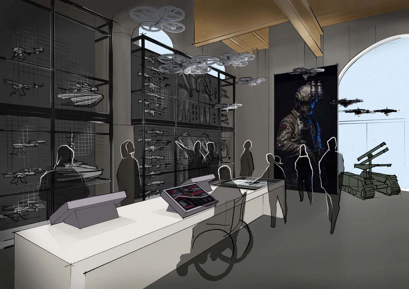 The gallery featuring kit used by the UK Commando Force