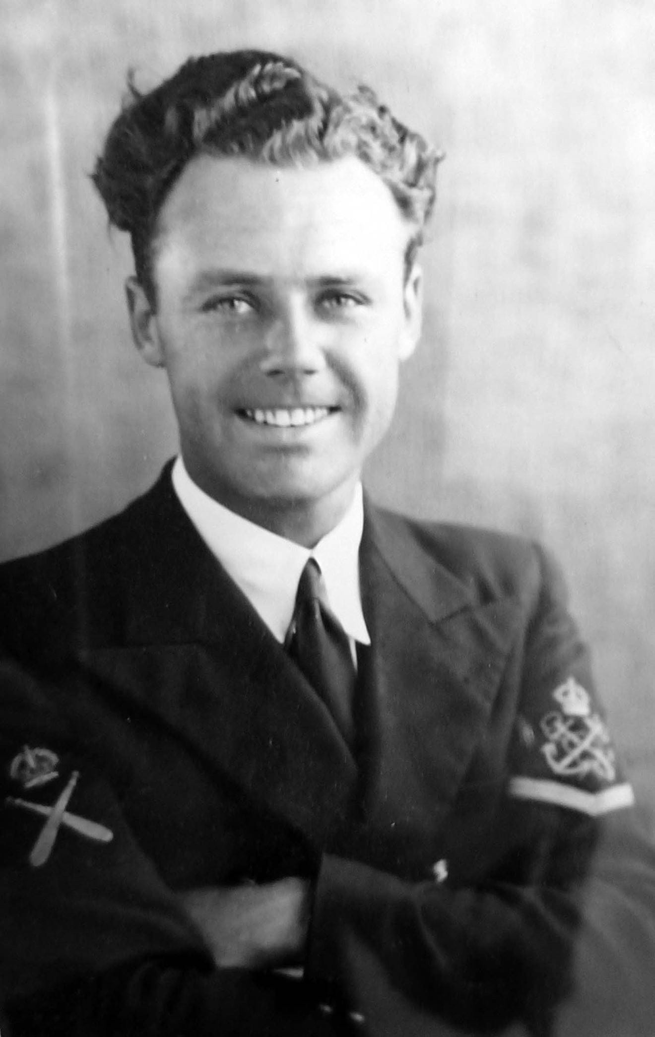 Harry Waddingham as a Royal Navy PTI