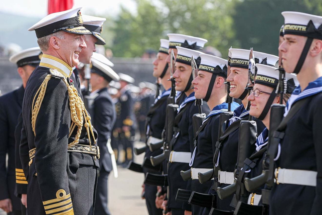 Navy officers and ratings make history at unique parade