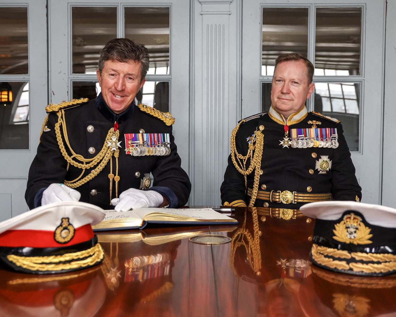 General Sir Gwyn Jenkins officially took up the role as First Sea Lord following a ceremony on HMS Victory. Picture: LPhot Damien Bye