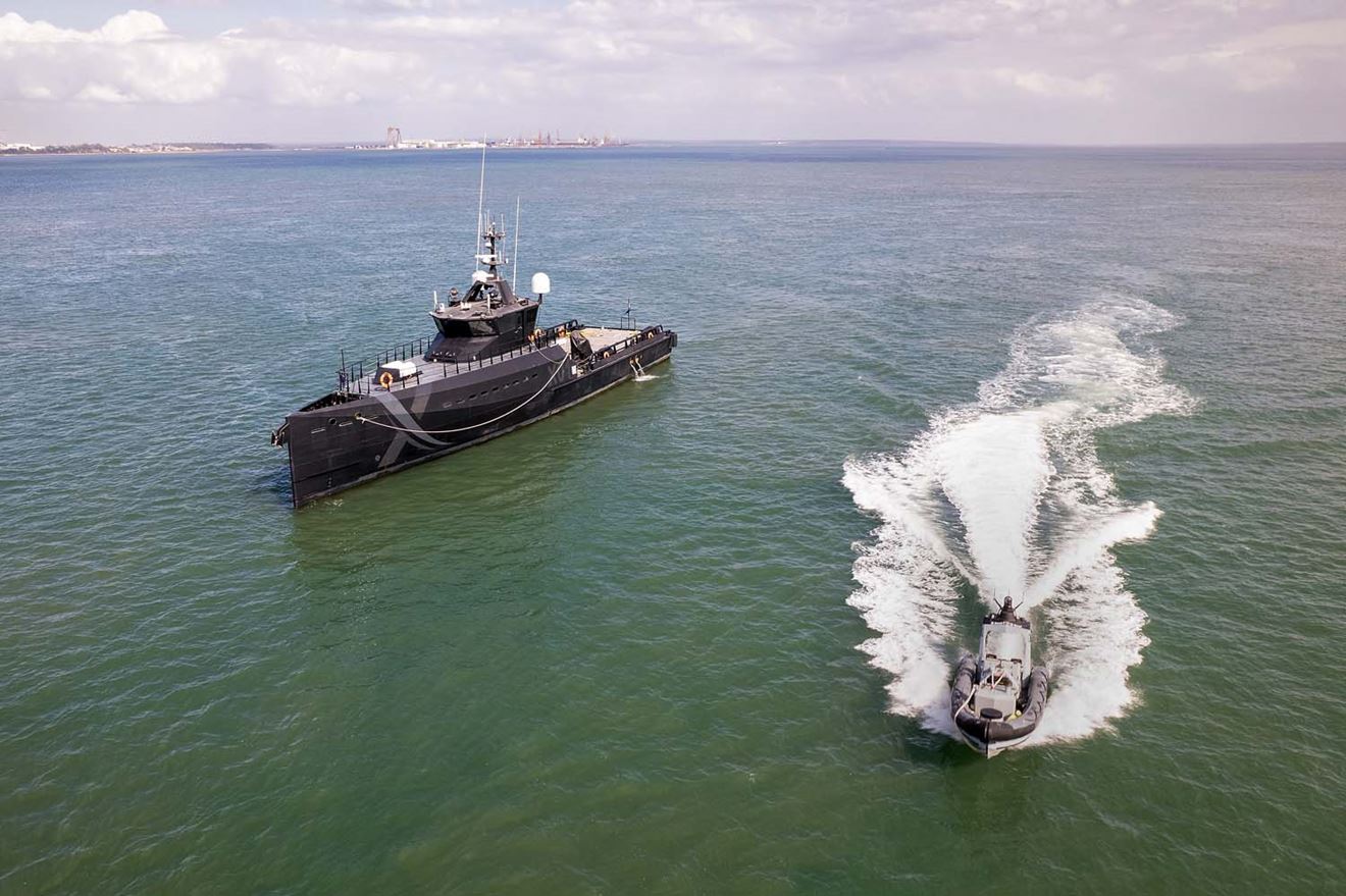 The Royal Navy took part in uncrewed and autonomous exercises in Portugal alongside UK and Australian allies. Picture: LPhot Daniel Bladen