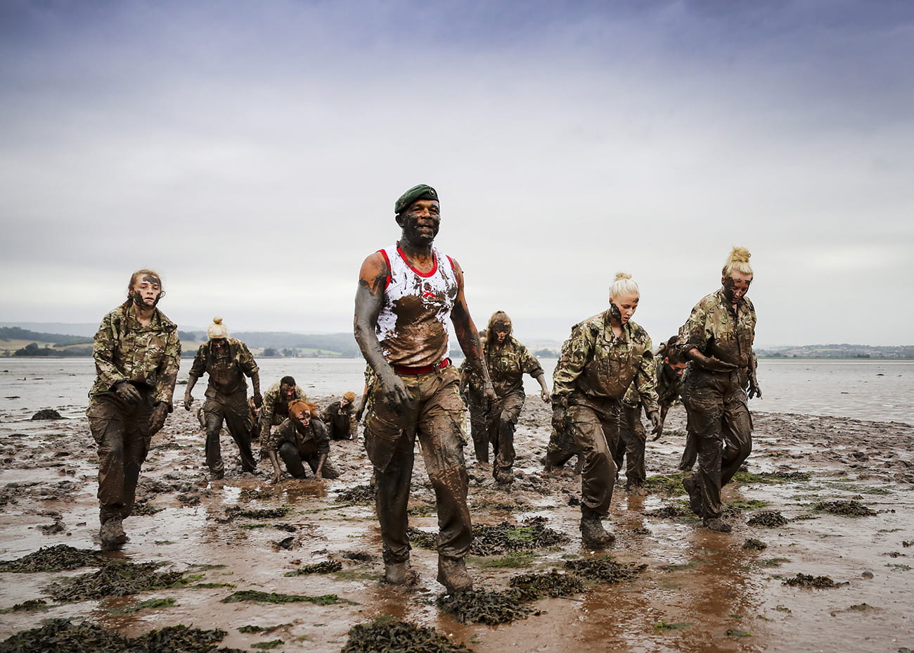 Royal Marines train England's Young Lionesses for World Cup