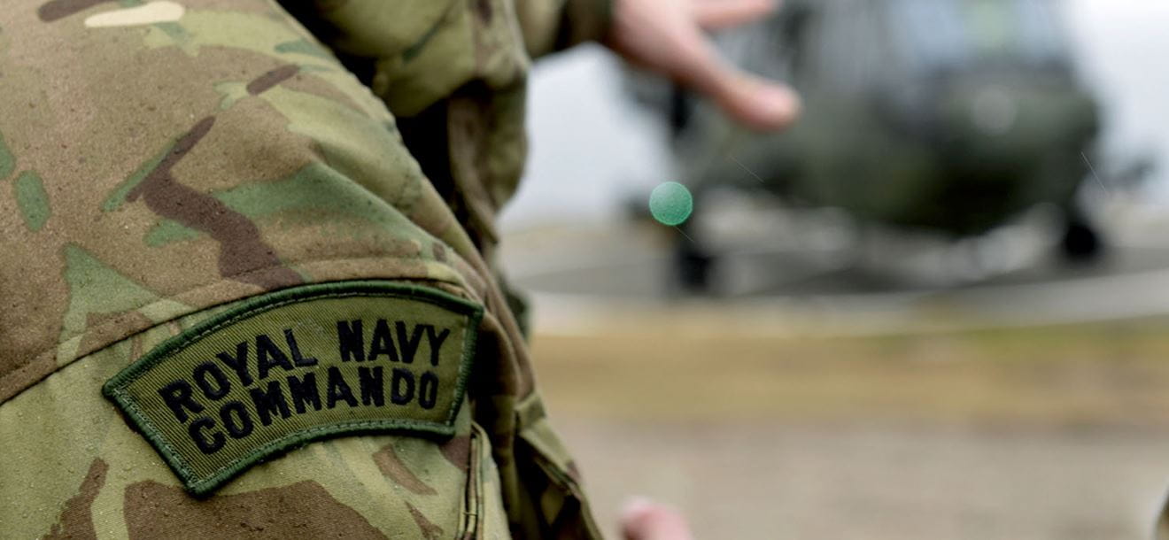 Aircraft of the Royal Navy from HMS Illustrious, dropping passengers and supplies off at Cape Wrath, Scotland.