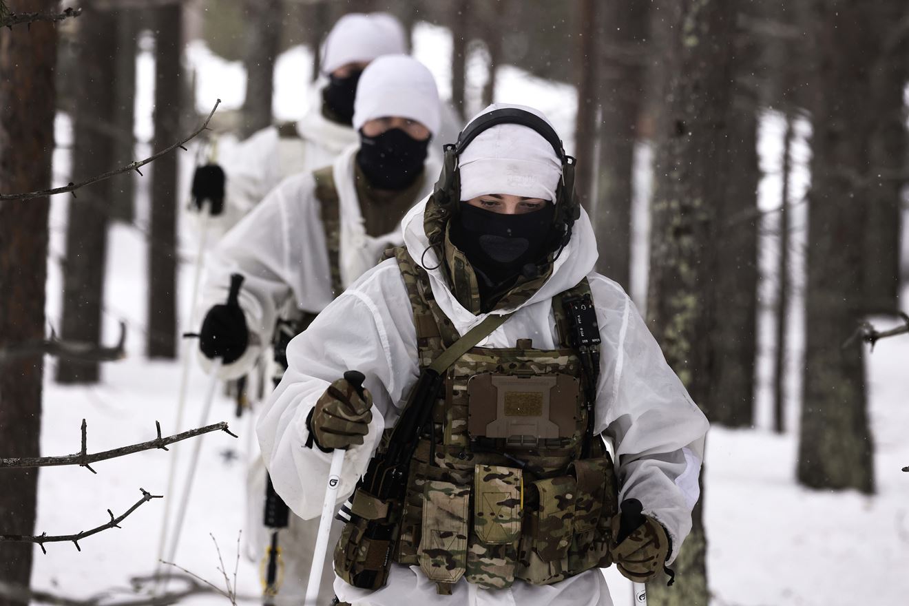 The Combat Service Support (CSS) Troop, use pulks to carry supplies during exercise STEADFAST DEFENDER