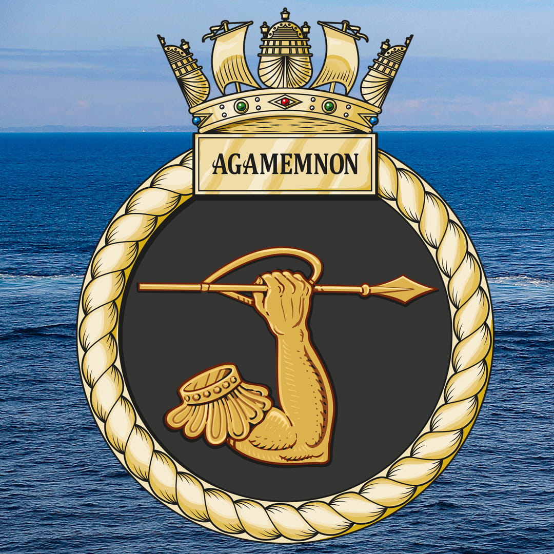 HMS Agamemnon crest