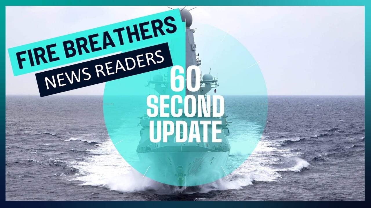 60 second update - fire breathers - news readers